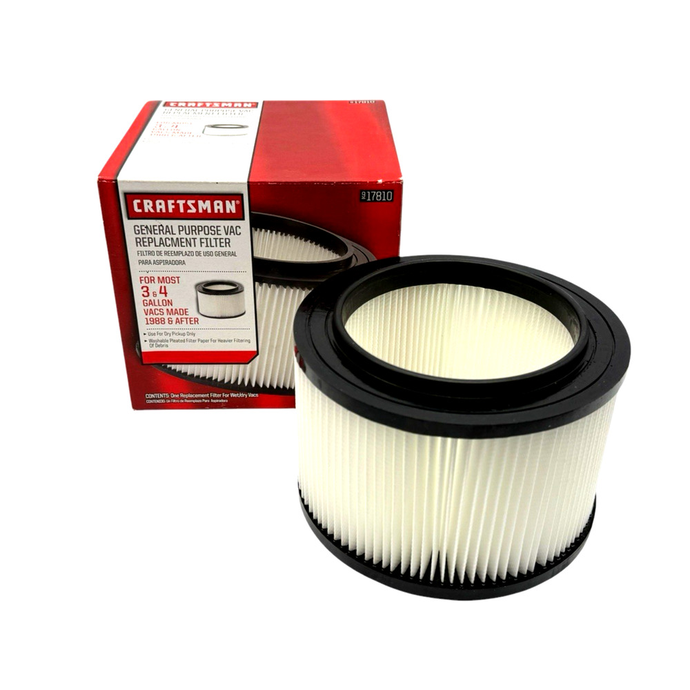 Craftsman 9-17810 Filter Wet Dry General Purpose Vacuum Cleaner Fit 3 & 4 Gallon